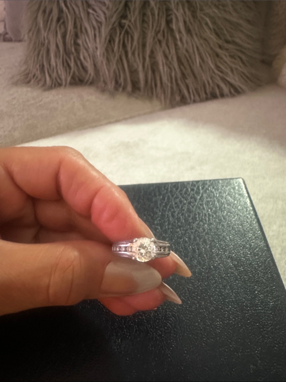 Verragio Platinum Princess-Cut Channel Diamond Band - Platnum